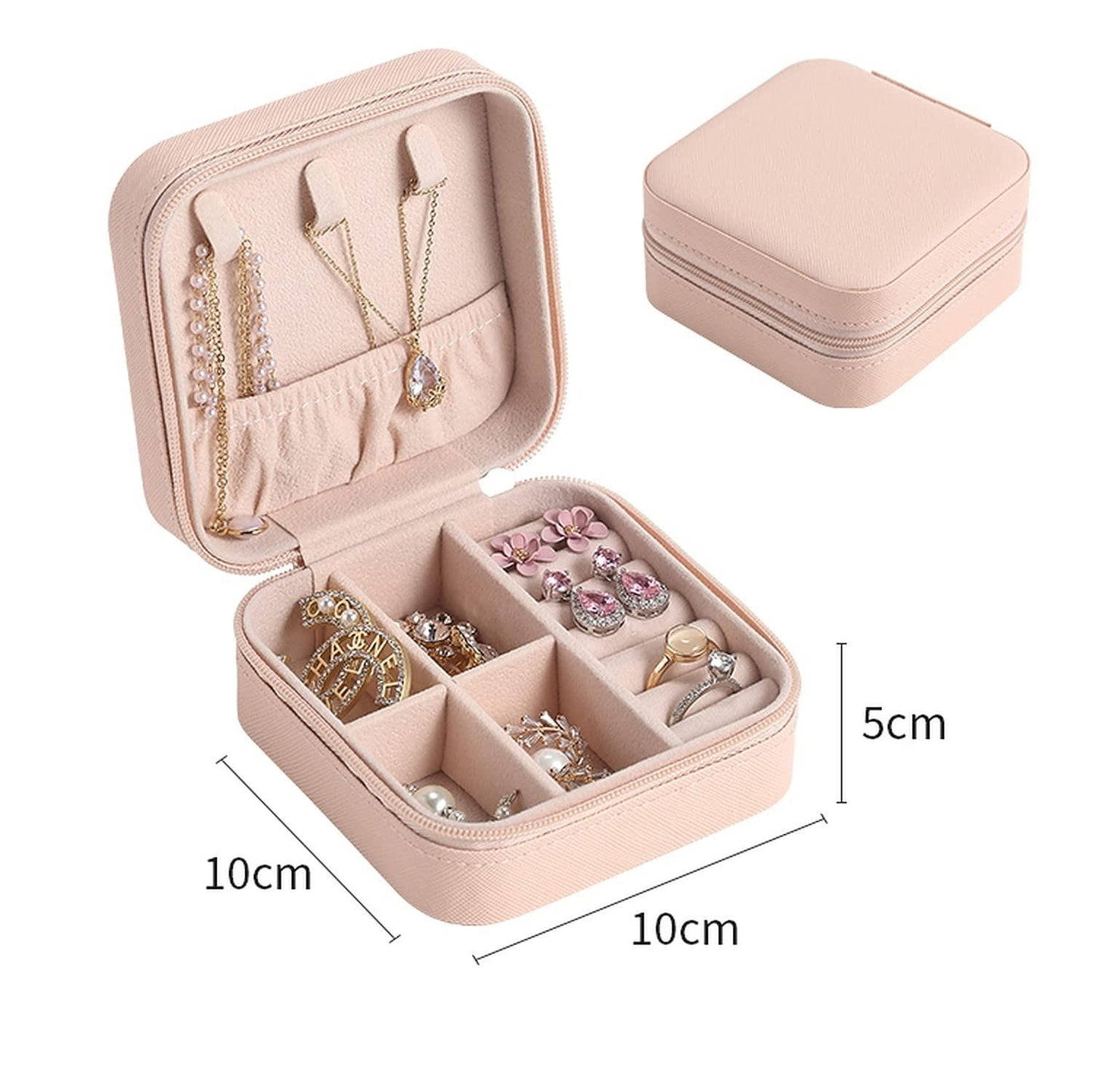 HOME BOX- "Travel Jewelry Organizer": Portable Pouch (Assorted Colors)