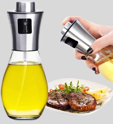 HOME BOX-"StainlessSpray: Refillable Oil Sprayer for Cooking"