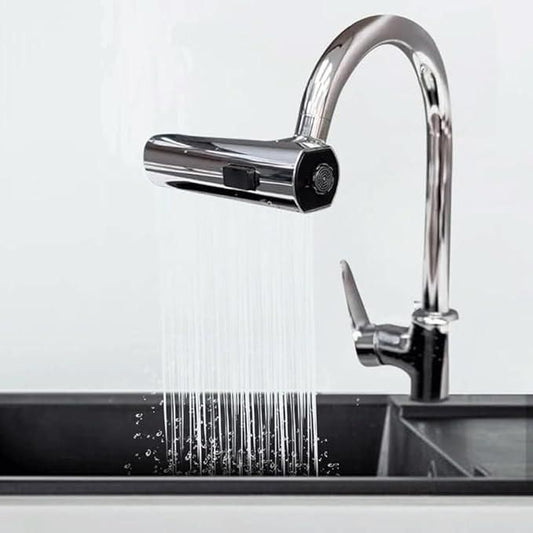 HOME BOX-"360Flow Touch Kitchen Faucet: 3-in-1 Waterfall Design with Sink Extender"
