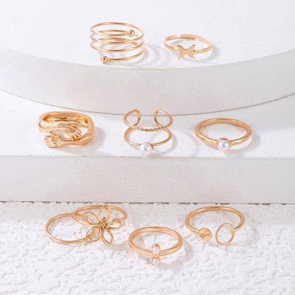HOME BOX-Combo Pack Of Rings(Pack Of 9)