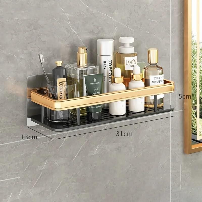 HOME BOX-Aluminum Shelf Adhesive Wall Mounted bathroom Shelf.