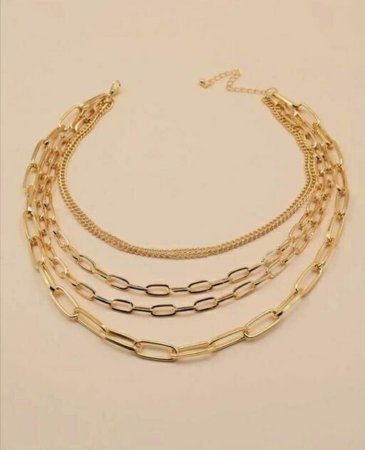 HOME BOX-Stylish Gold Plated Western Necklace.