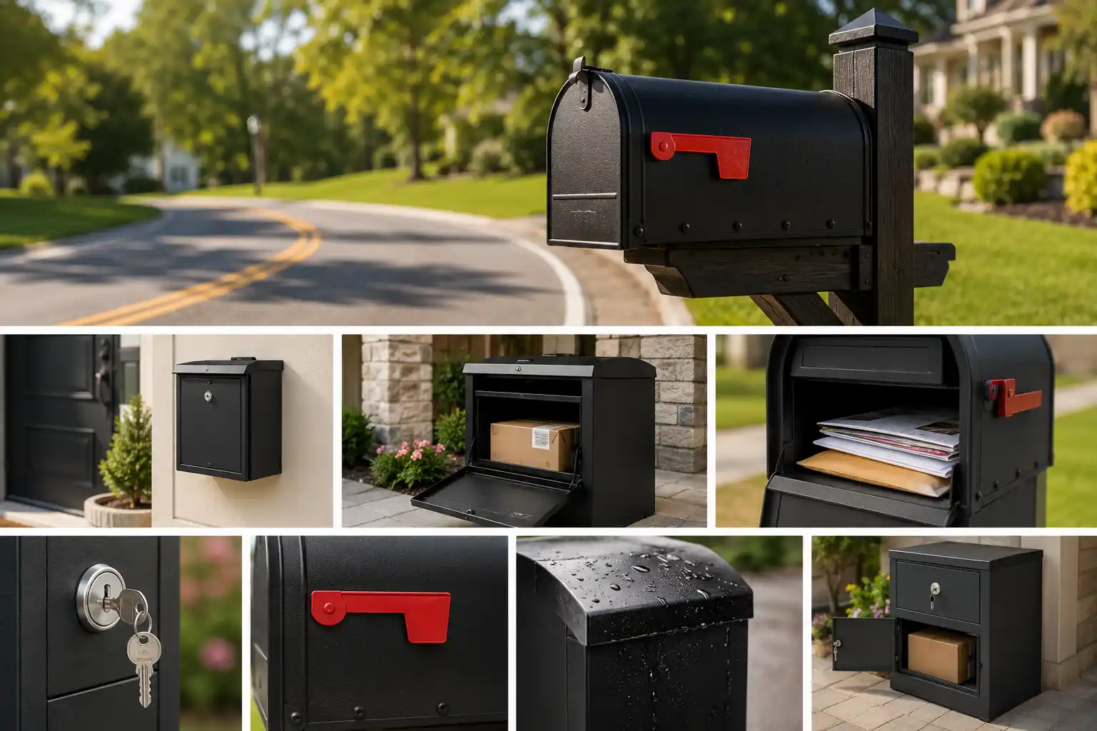 mailbox and parcel box options for home delivery