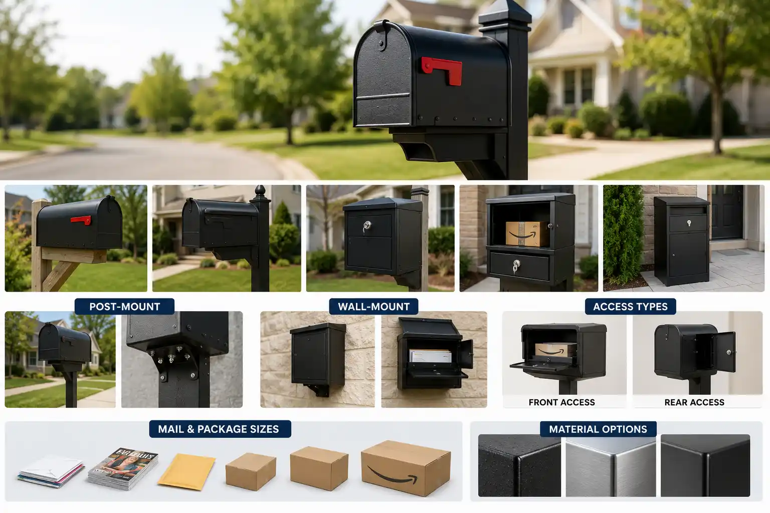 residential mailbox types and access options