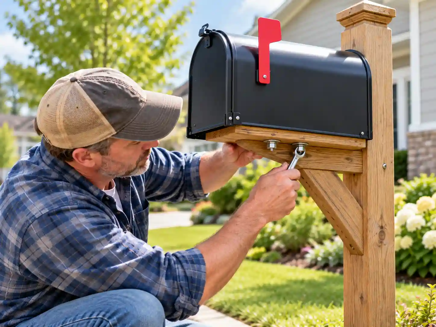 how to tighten a loose mailbox