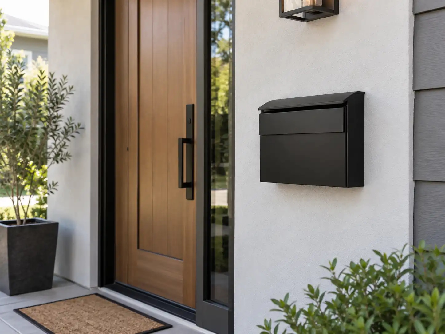 wall mount mailbox for a new home