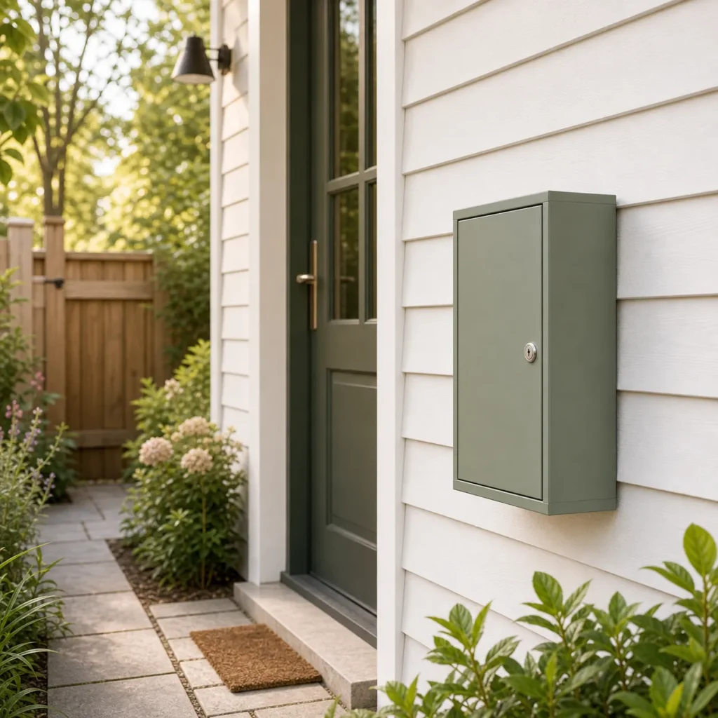pd1011 – custom small wall mounted parcel box