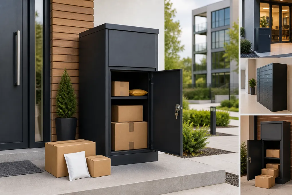 Secure parcel boxes for home delivery residential projects apartments offices and custom parcel drop solutions.