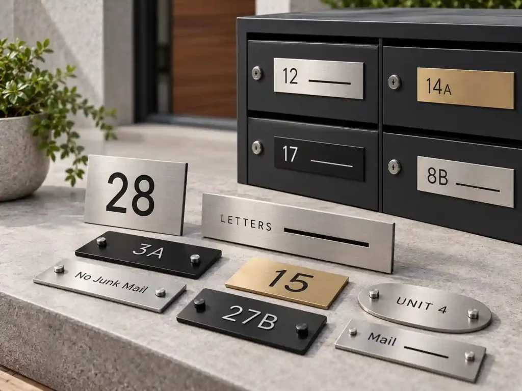 assorted letterbox signs converted