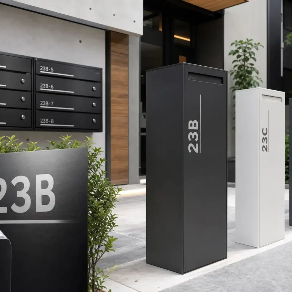 custom address decal styles and finish options