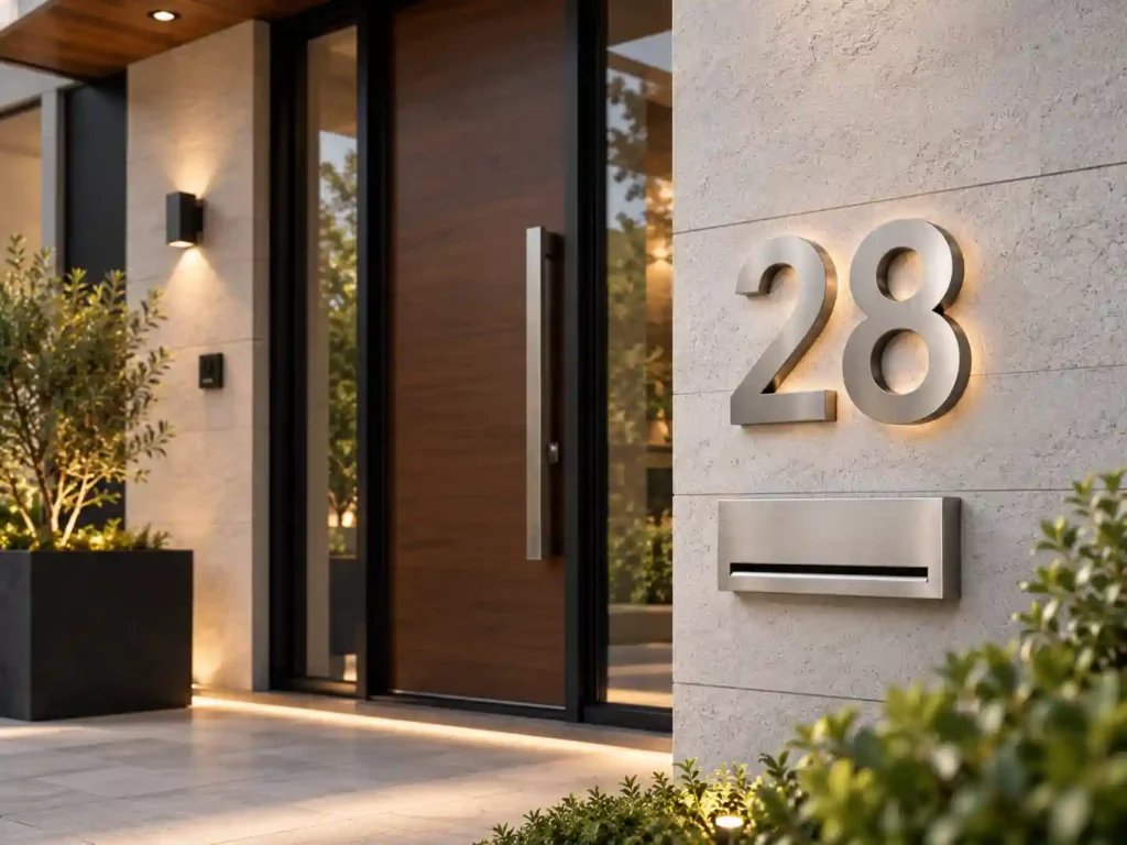 modern house numbers converted