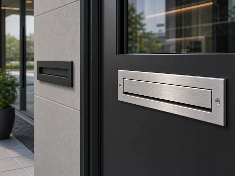 stainless steel mail slot finish