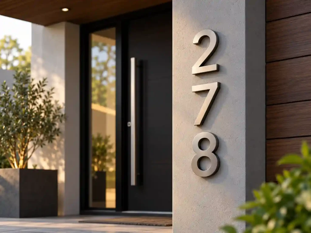 vertical house numbers converted