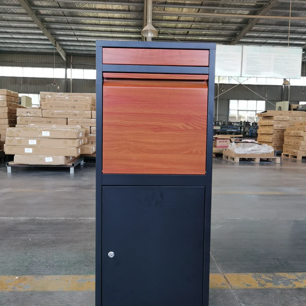 custom front access secure package delivery box | fa01