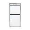 custom large parcel drop box in black & white – secure package collection | lb02