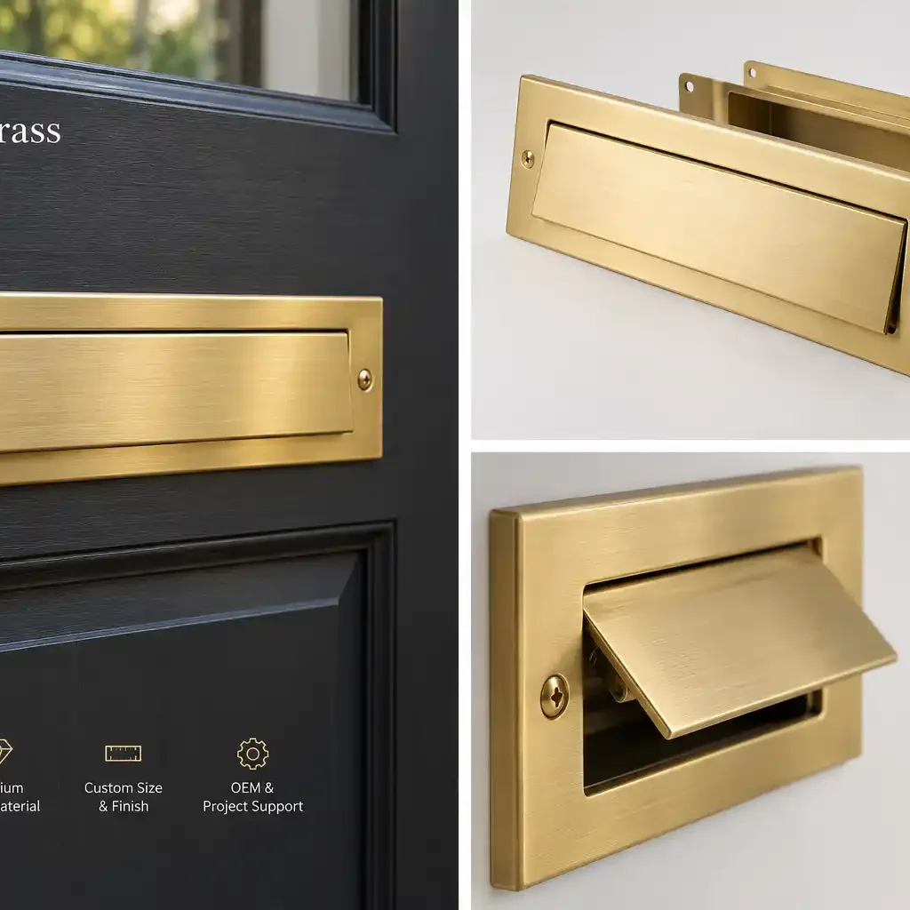 custom brass mail slot