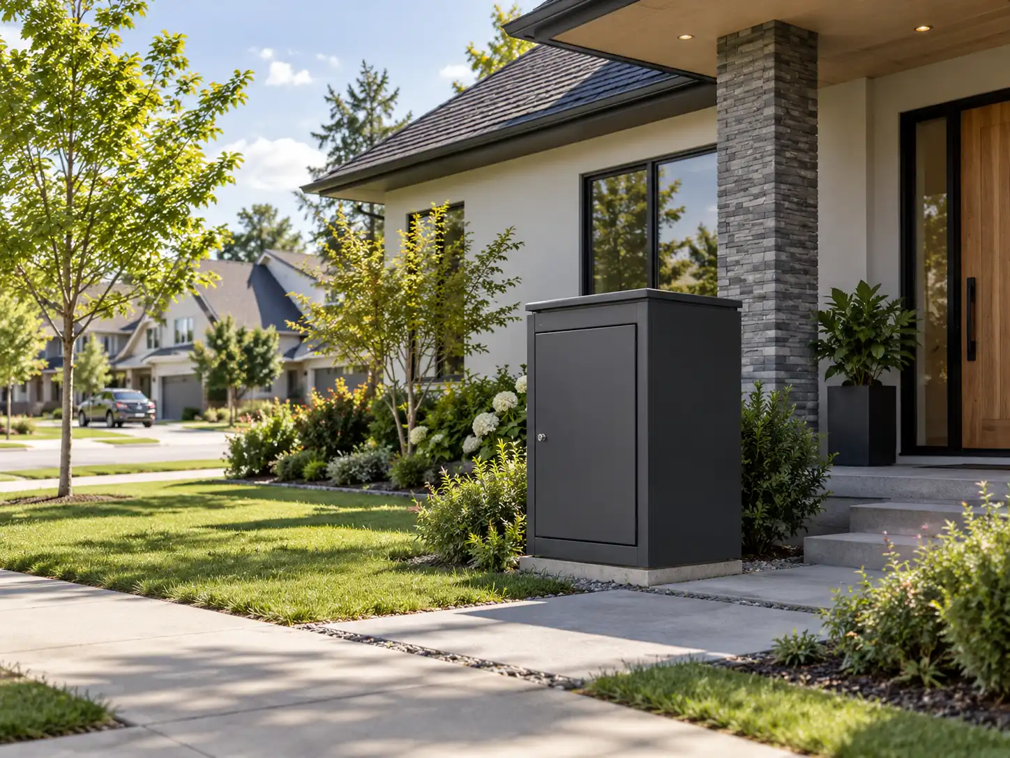 gate and fence parcel delivery box