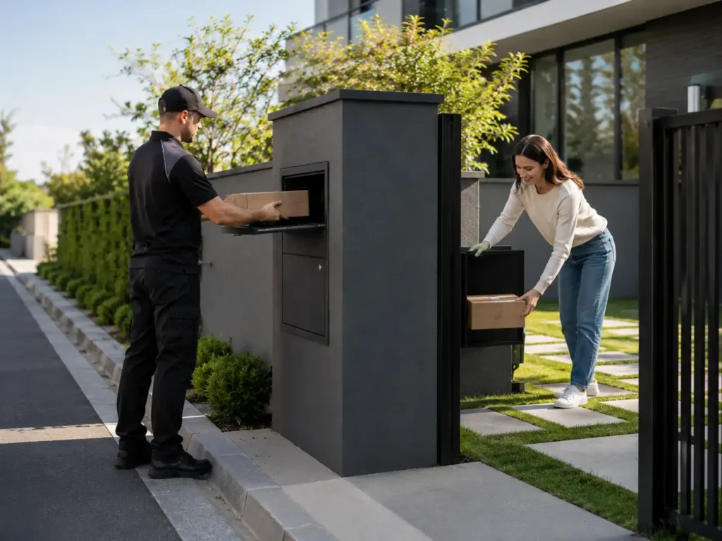 learn more about rear access parcel box