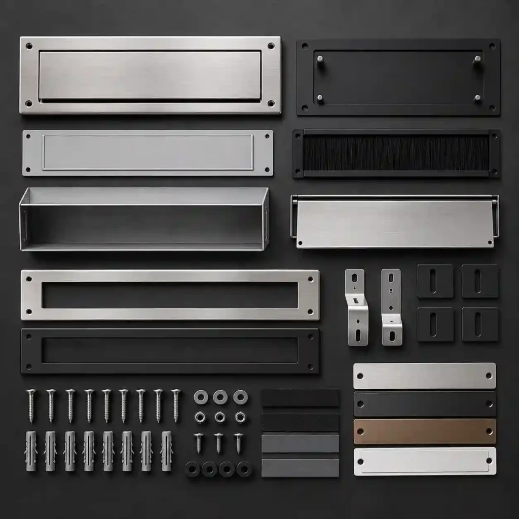 mail slot accessories and hardware