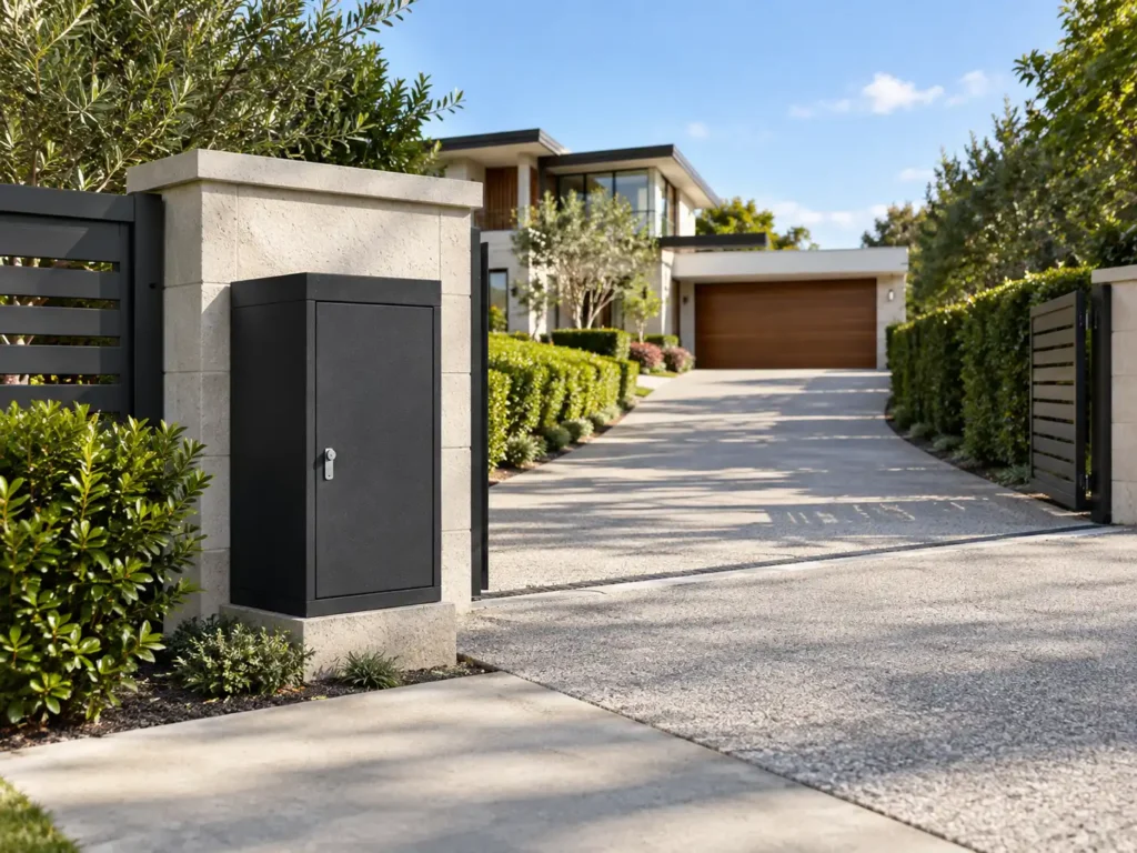 parcel delivery box for gated homes