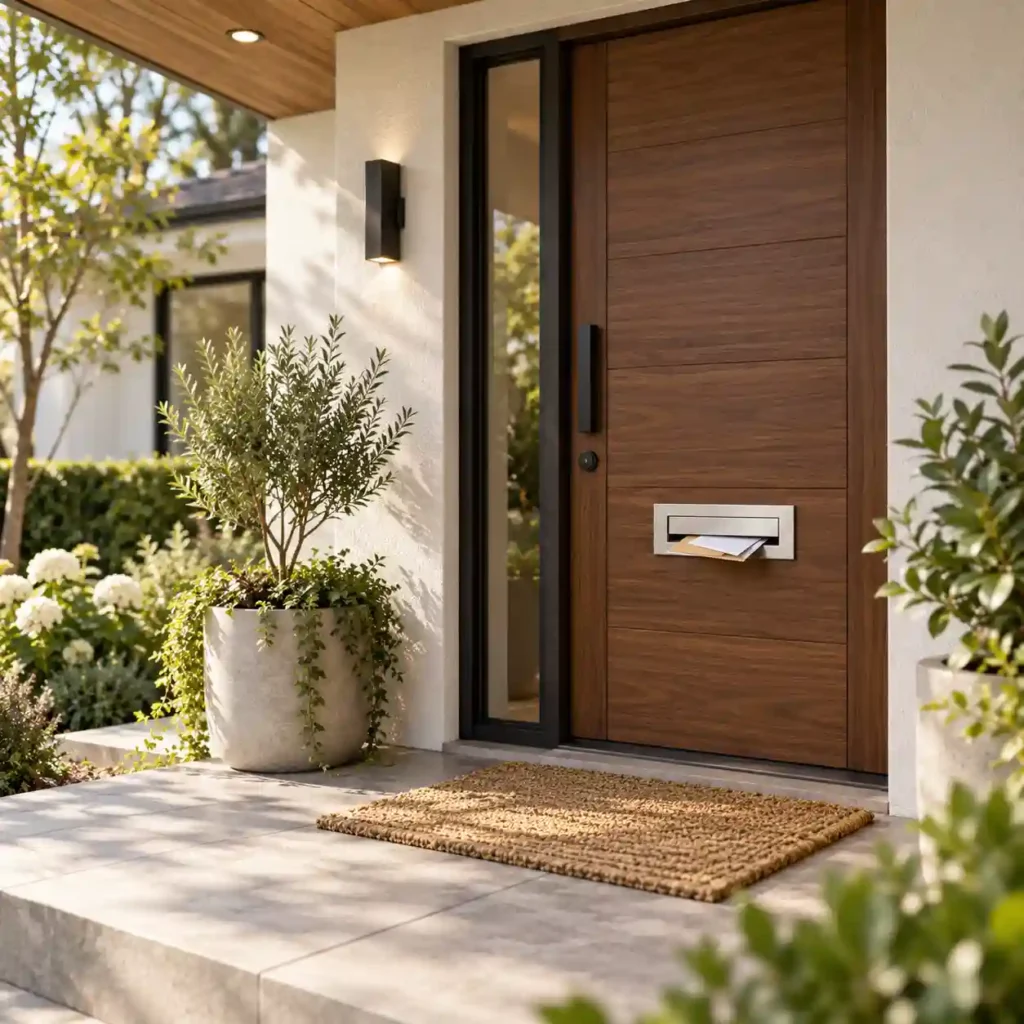 residential mail slot for front door