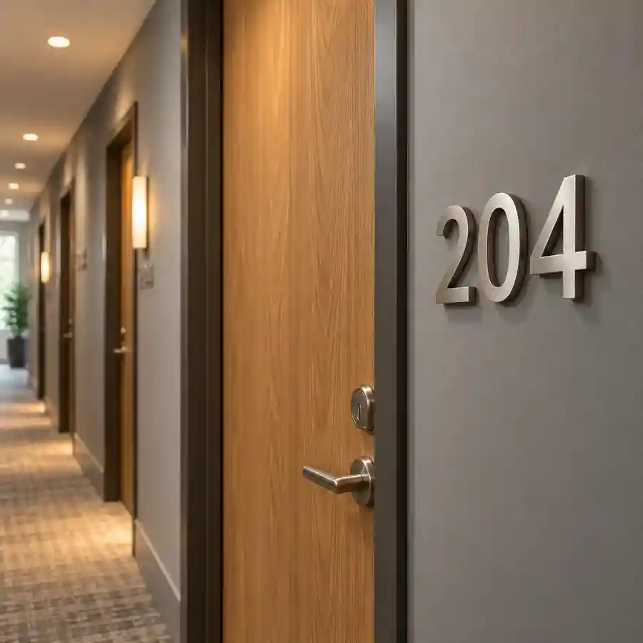 floating house numbers multifamily