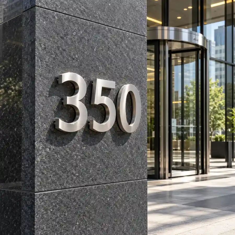 floating house numbers office