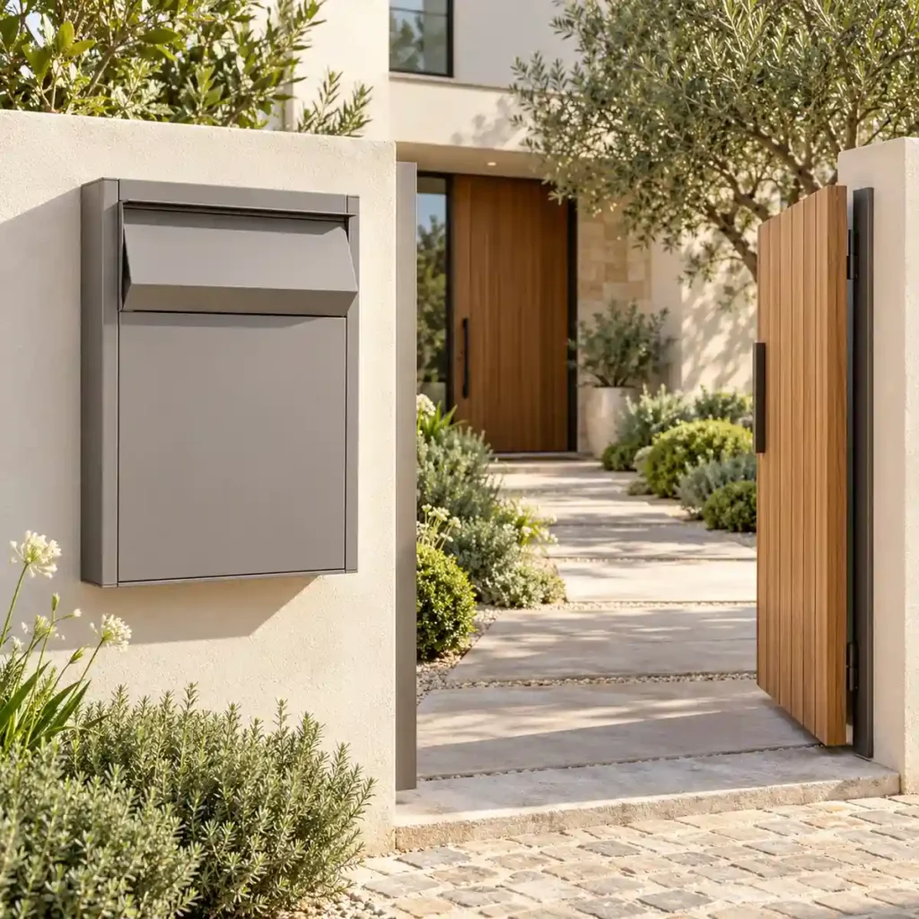 05 residential entrance parcel drop box