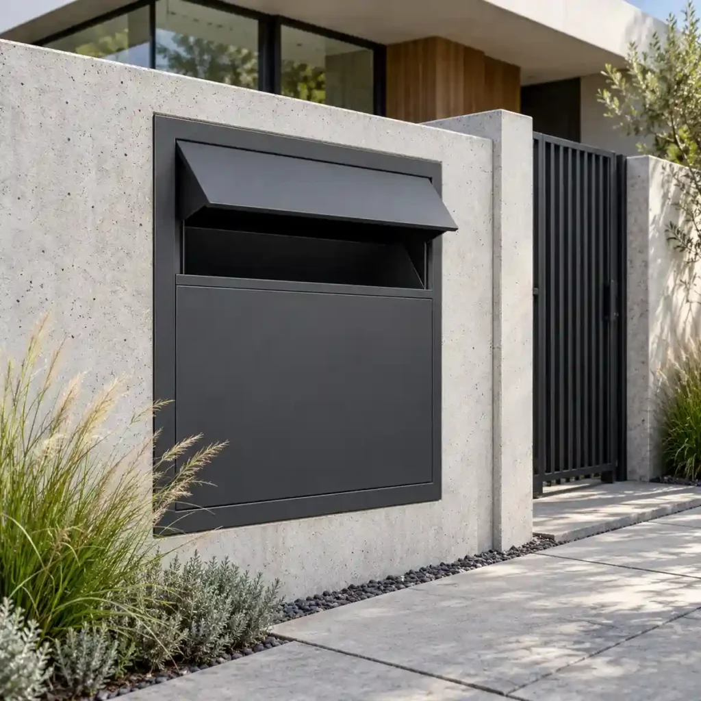 08 architectural custom parcel box integration